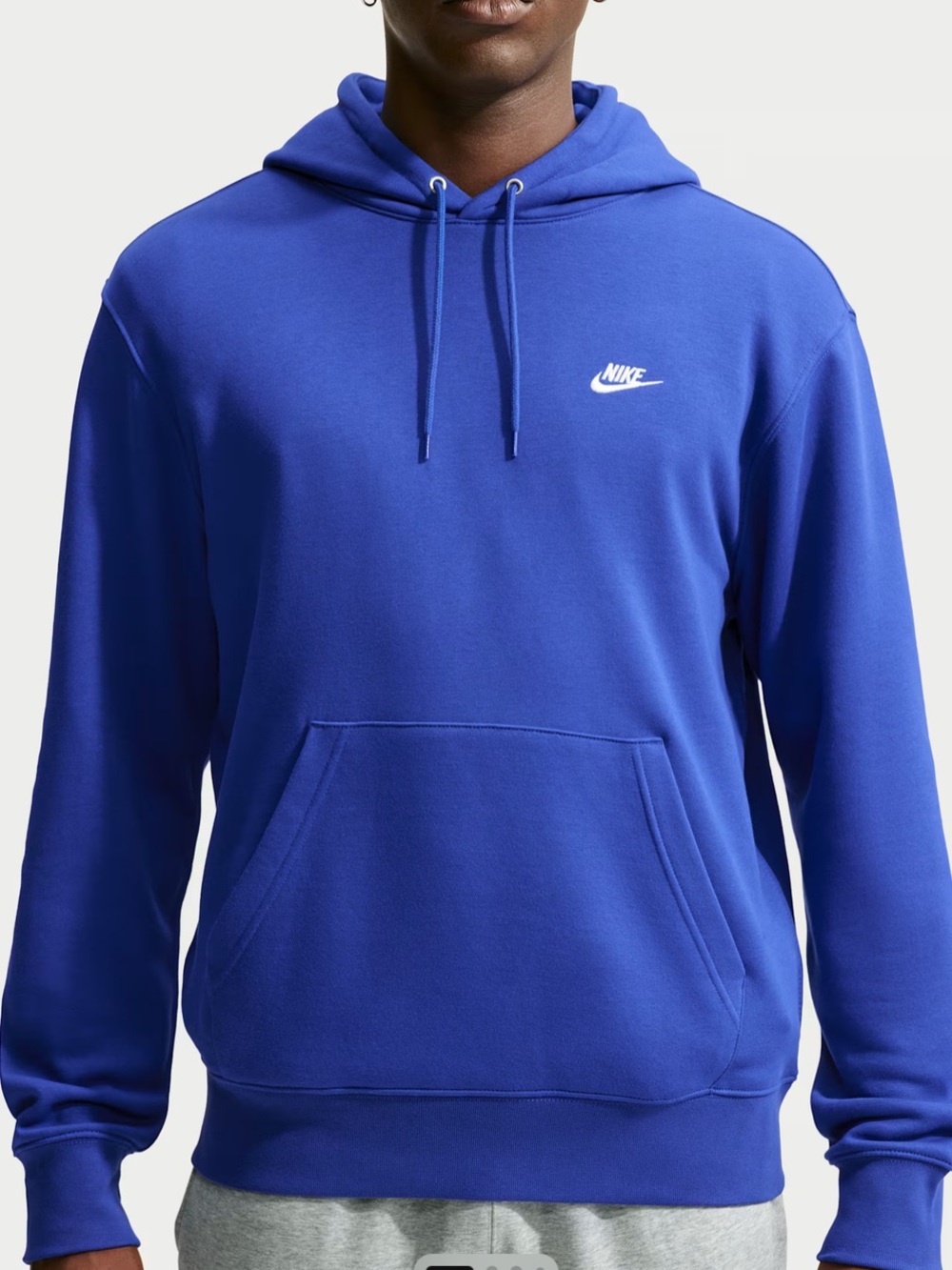 Nike Royal Blue Hooded Sweatshirt Unisex Womens Mens Size Medium